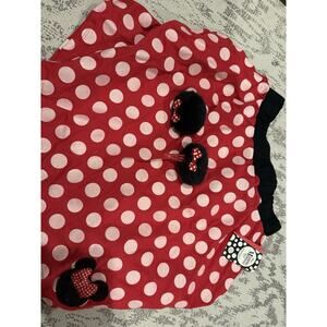 NEW Disney Minnie Mouse Skirt With Minnie Fuzzy Hair Clips